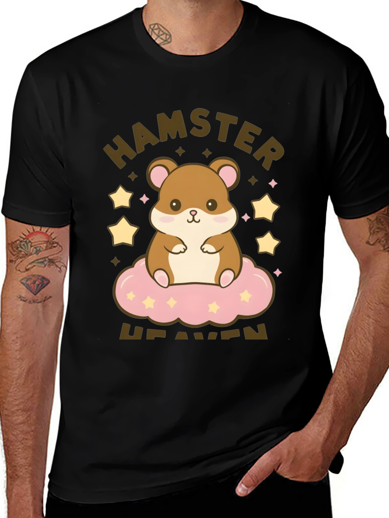 Hamster Heaven Graphic T-Shirt - Cute Cartoon Tee
