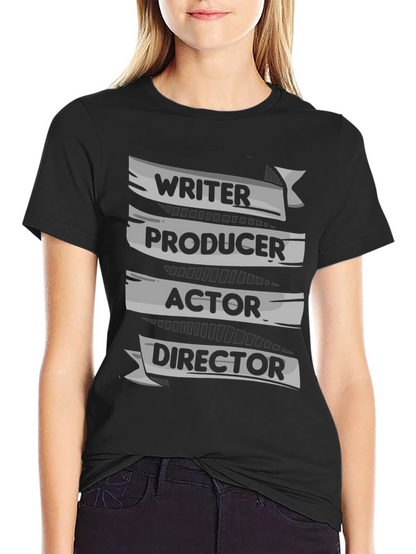 Writer Producer Actor Director Black T-Shirt
