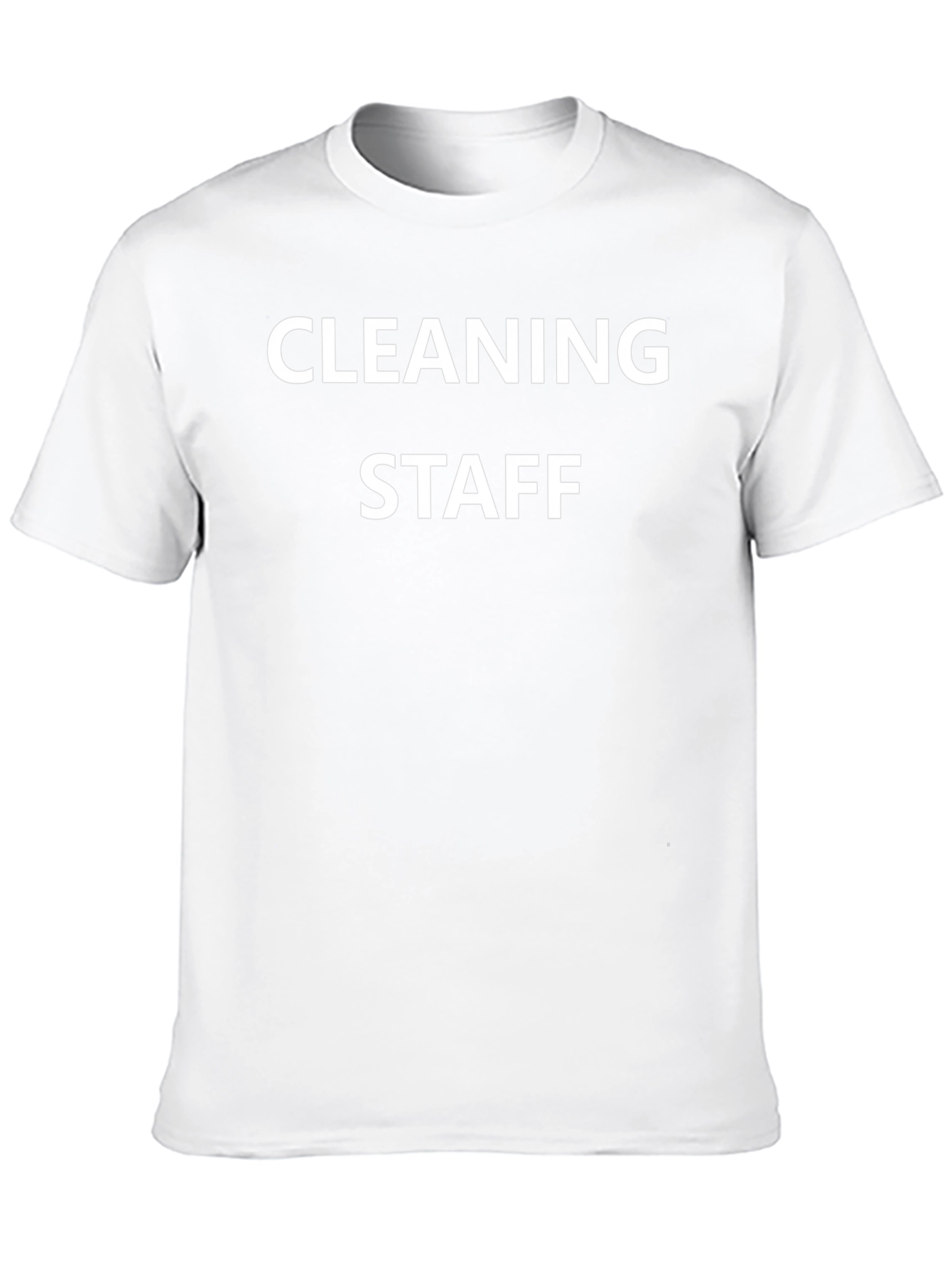 Cleaning Staff T-Shirt - Black Crew Neck