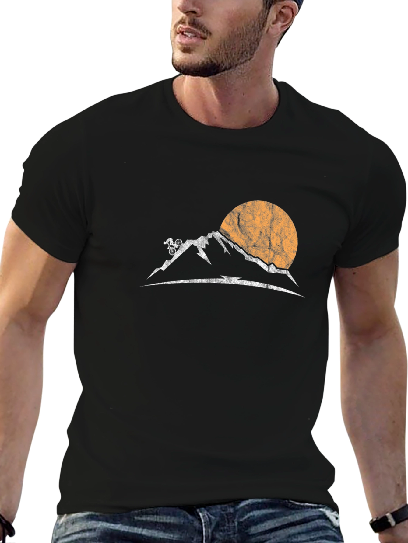 Mountain Biking Sunset T-Shirt
