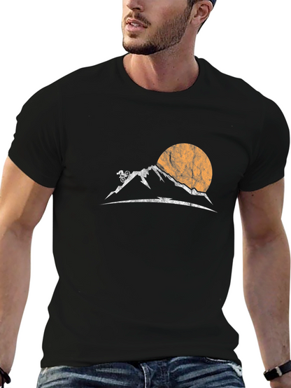 Mountain Biking Sunset T-Shirt