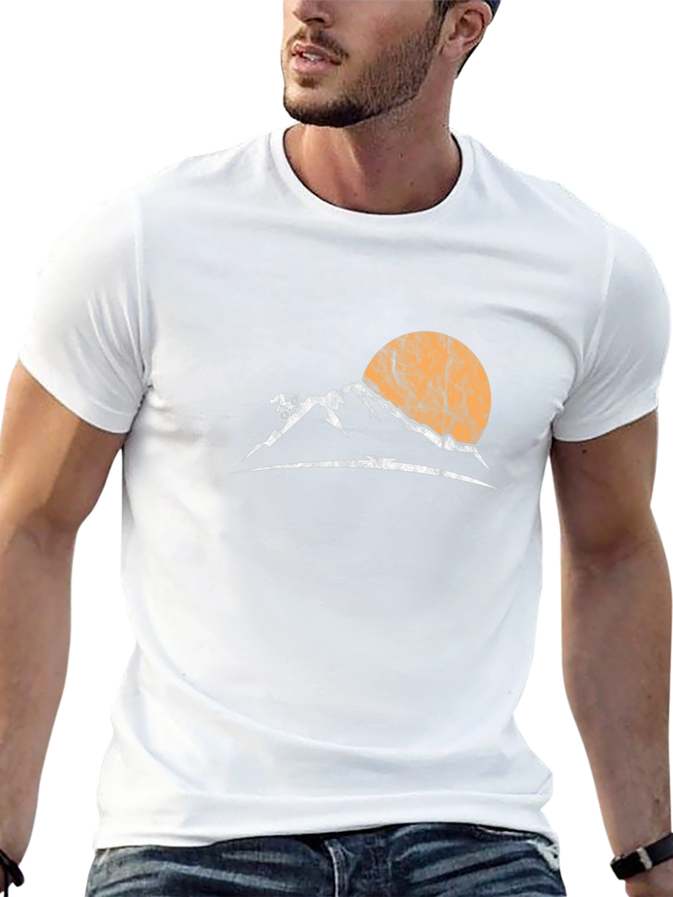 Mountain Biking Sunset T-Shirt