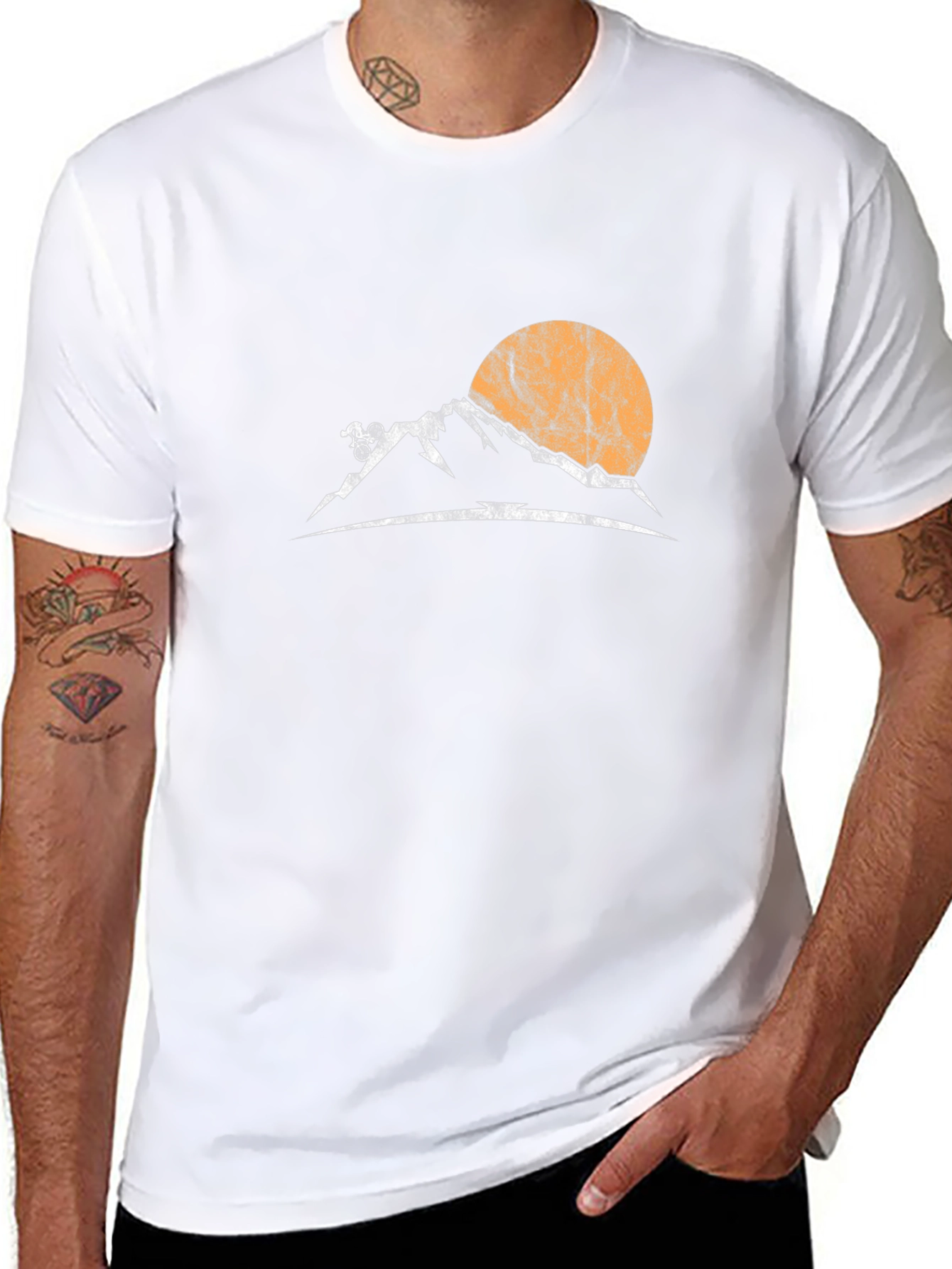 Mountain Biking Sunset T-Shirt