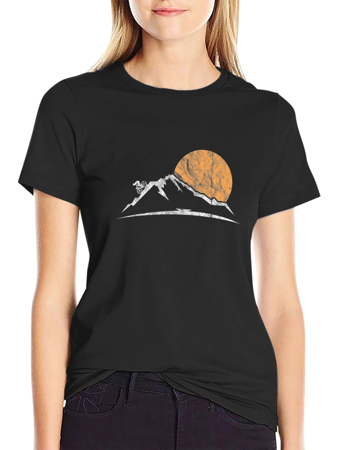 Mountain Biking Sunset T-Shirt