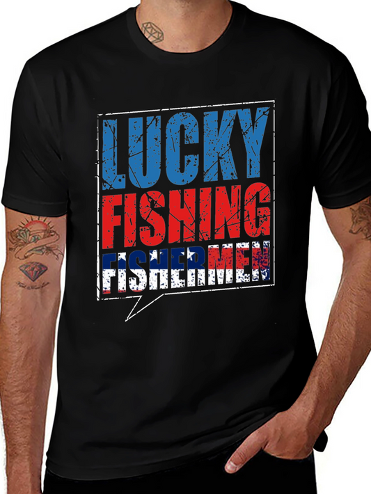 Lucky Fishing Fisherman T-Shirt