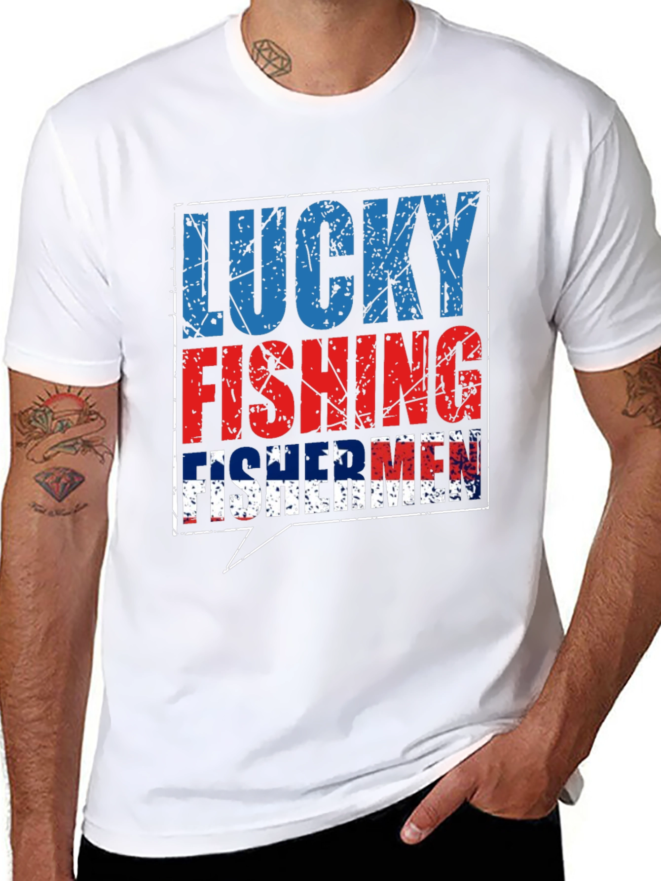 Lucky Fishing Fisherman T-Shirt