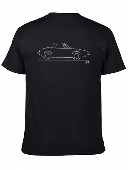 Classic Car Outline Tee - X1/9 Graphic Shirt