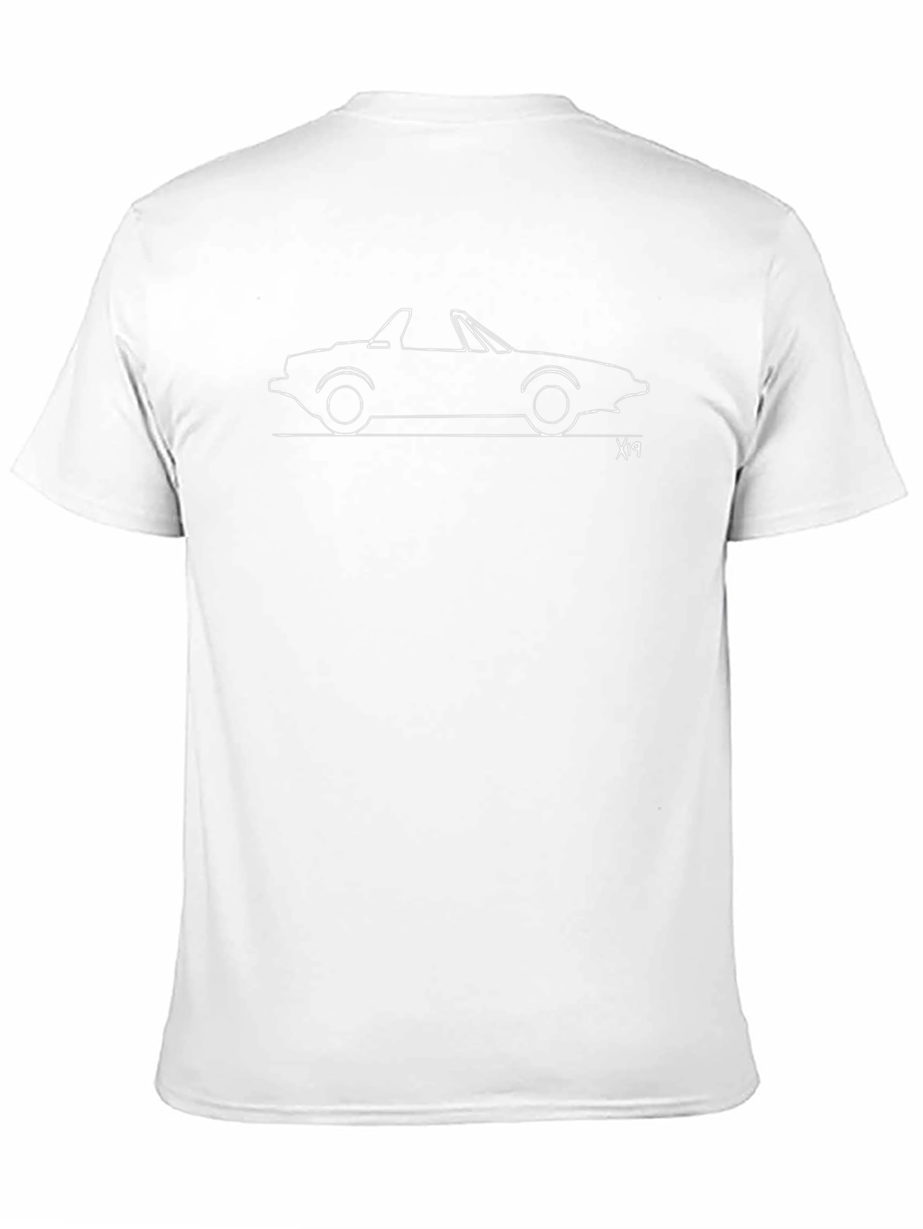 Classic Car Outline Tee - X1/9 Graphic Shirt