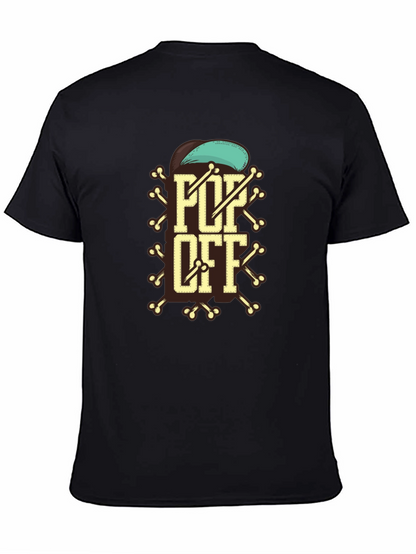 Pop Off Graphic Tee - Stylish Cotton Blend Shirt