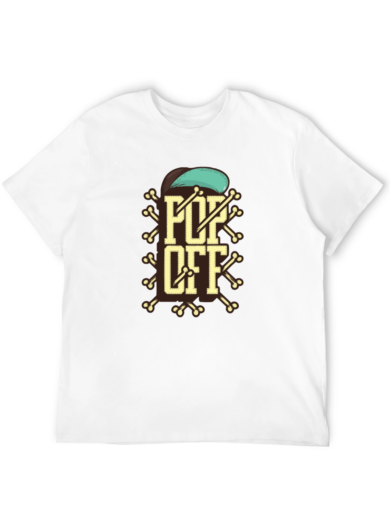 Pop Off Graphic Tee - Stylish Cotton Blend Shirt