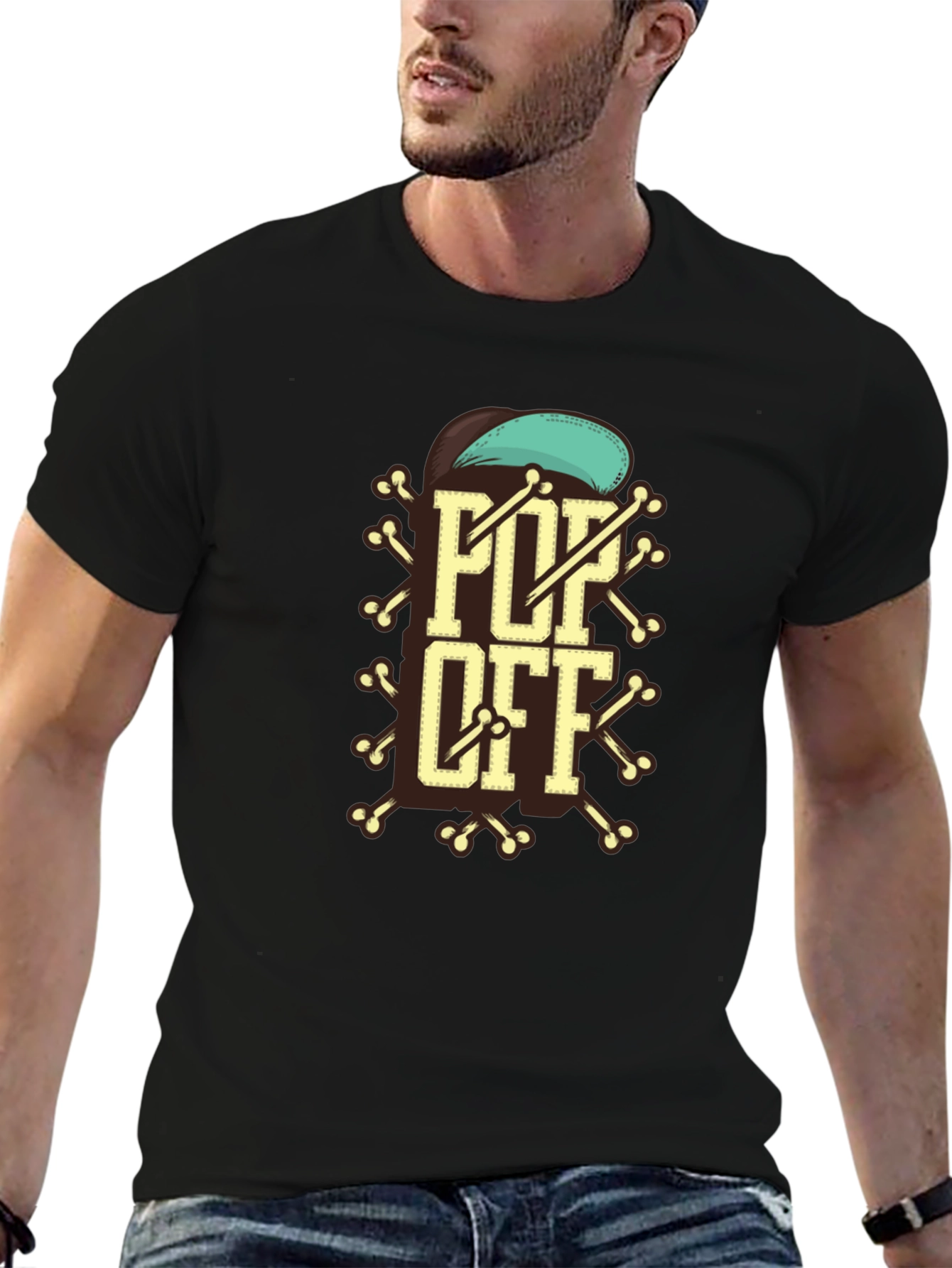 Pop Off Graphic Tee - Stylish Cotton Blend Shirt