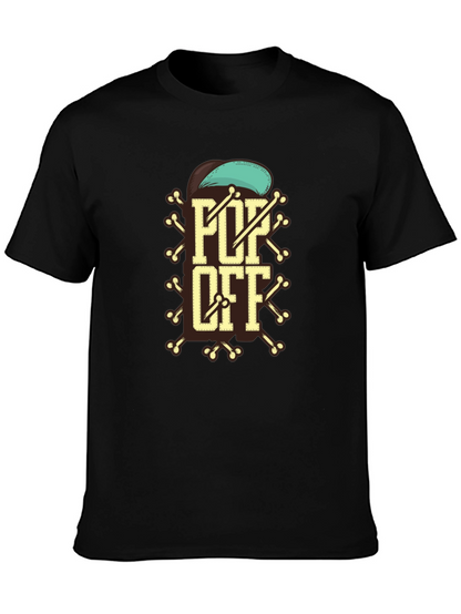 Pop Off Graphic Tee - Stylish Cotton Blend Shirt