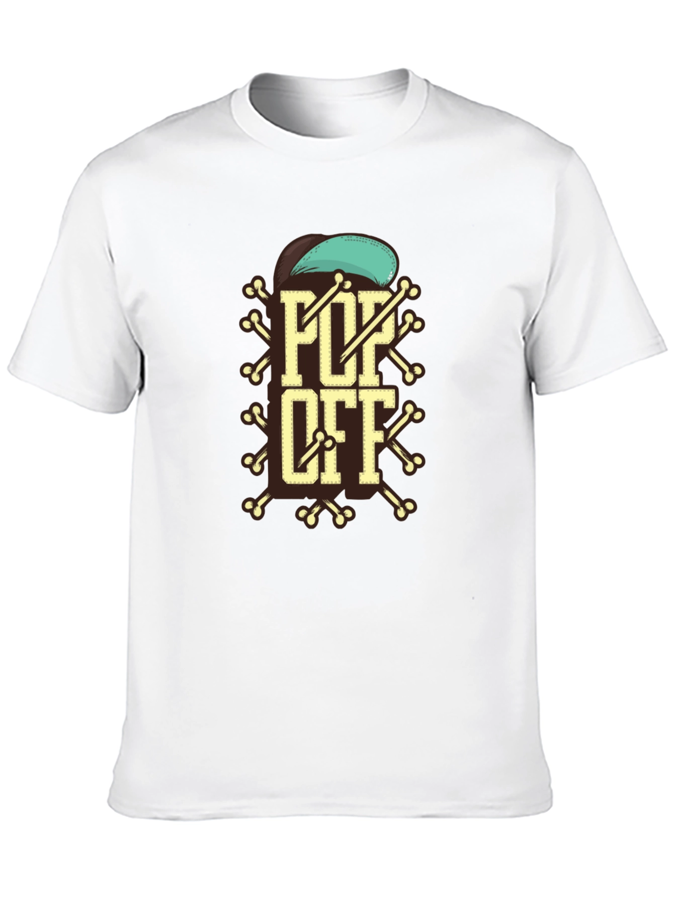 Pop Off Graphic Tee - Stylish Cotton Blend Shirt