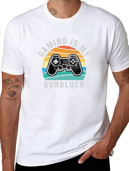 Gaming Is My Sunblock T-Shirt - Gamer Tee