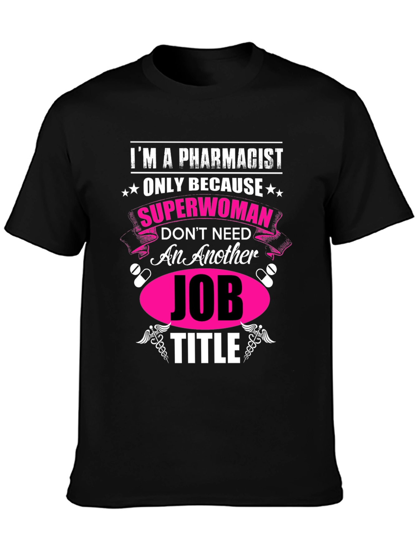 Pharmacist Superwoman Novelty Graphic Tee