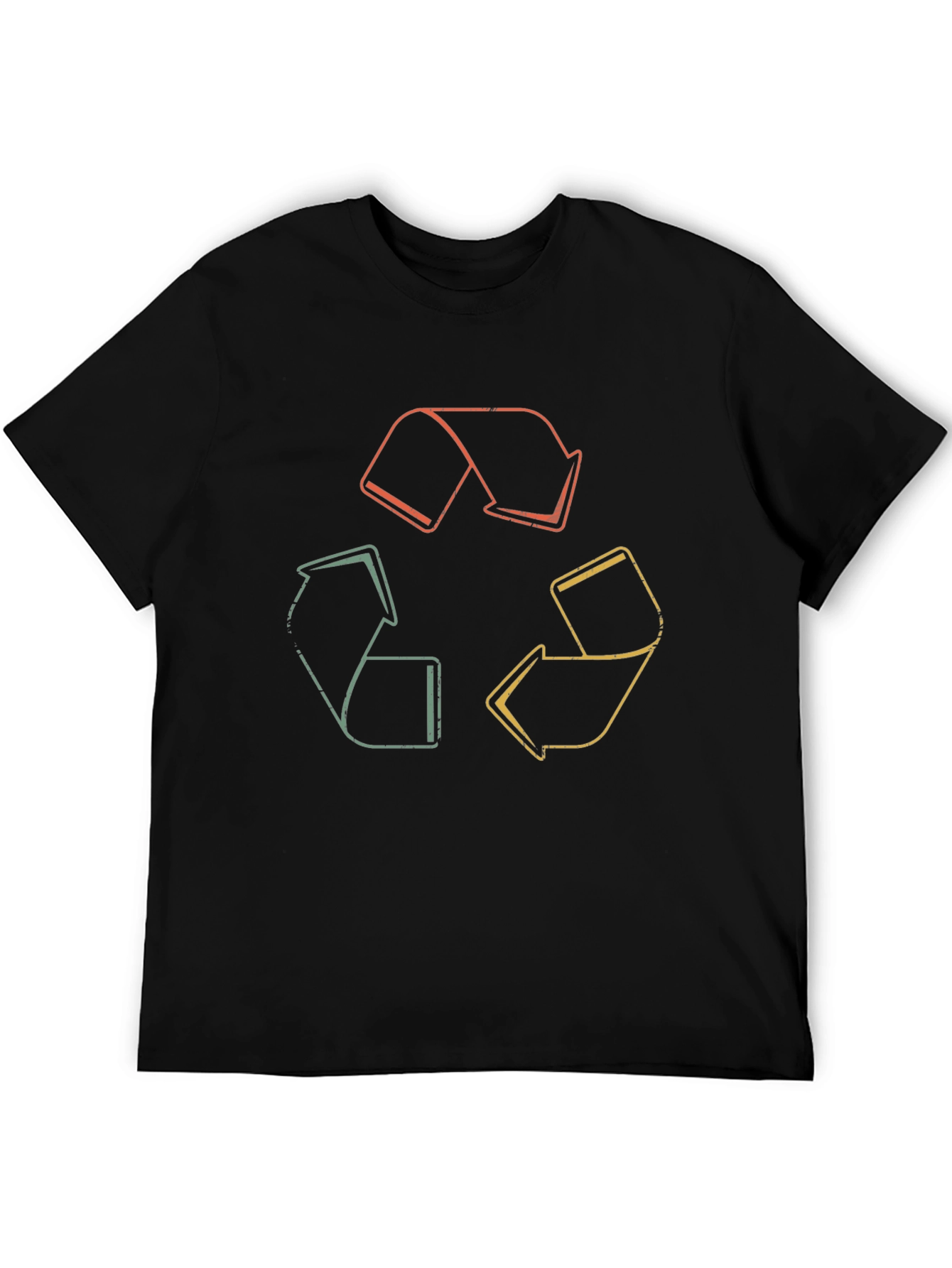 Retro Recycle Symbol Graphic Tee - Eco-Friendly Fashion
