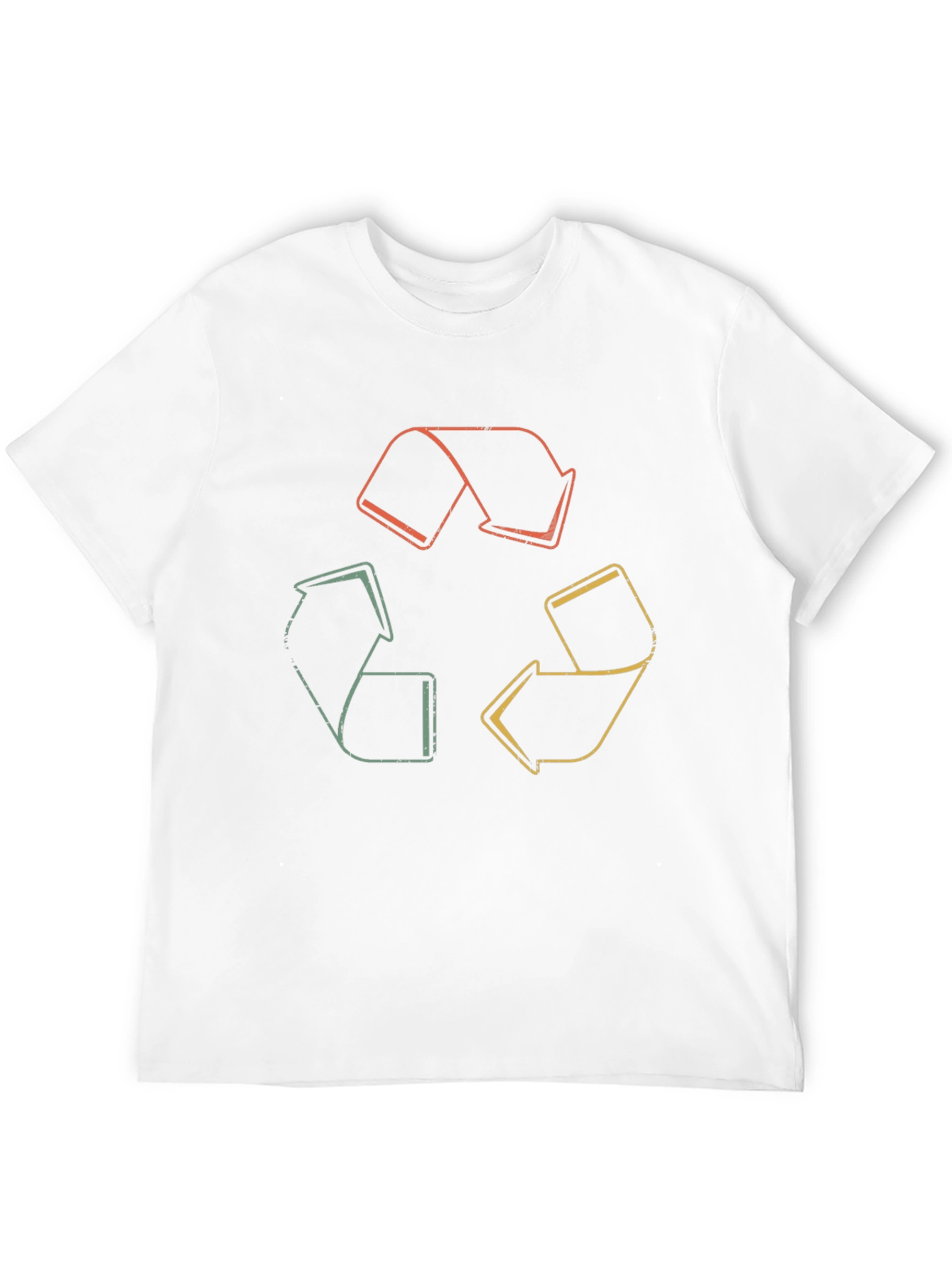 Retro Recycle Symbol Graphic Tee - Eco-Friendly Fashion