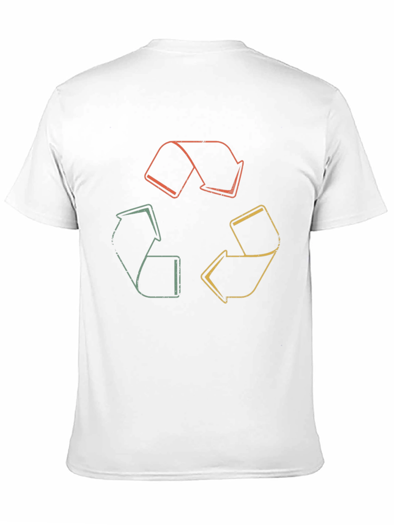 Retro Recycle Symbol Graphic Tee - Eco-Friendly Fashion