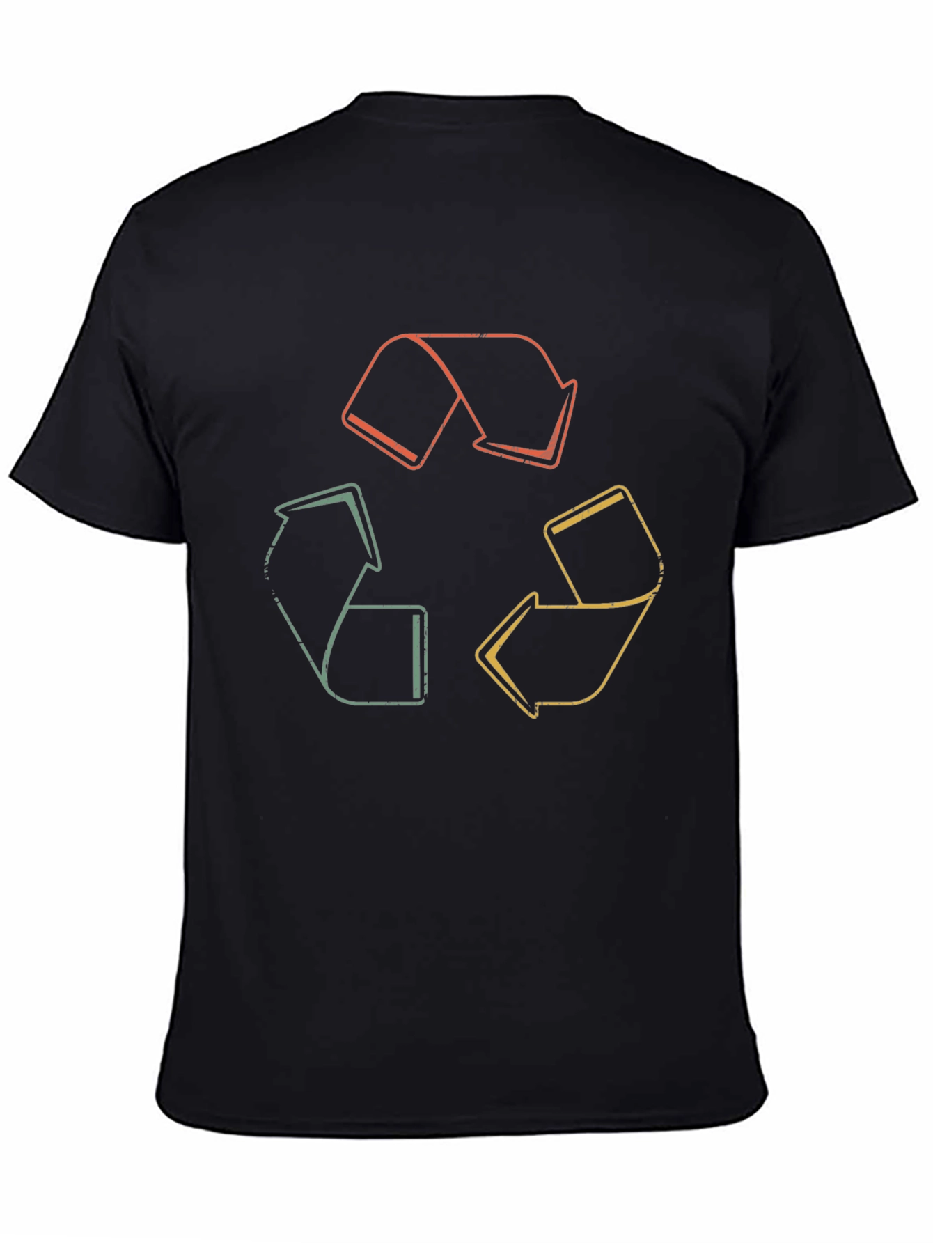 Retro Recycle Symbol Graphic Tee - Eco-Friendly Fashion