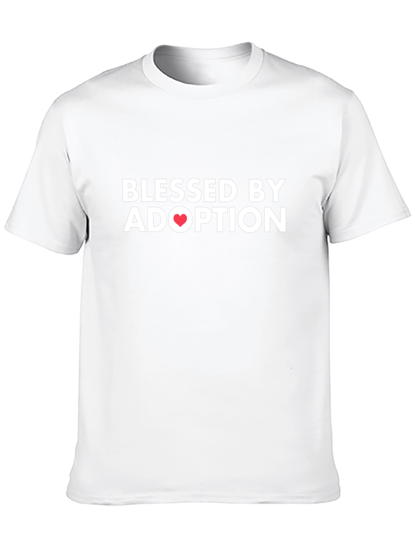 Blessed by Adoption T-Shirt - Heart Design