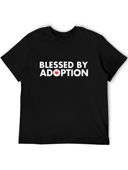 Blessed by Adoption T-Shirt - Heart Design