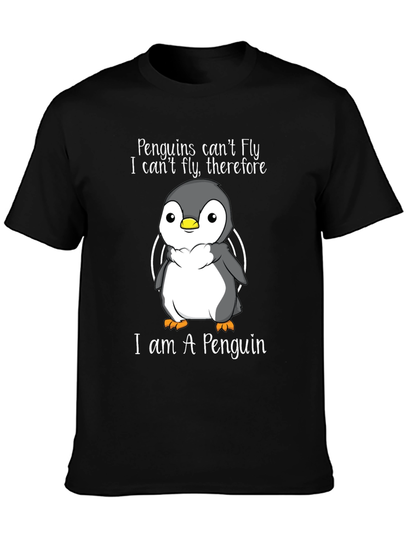 Penguin T-Shirt - Penguins Cant Fly Graphic Tee