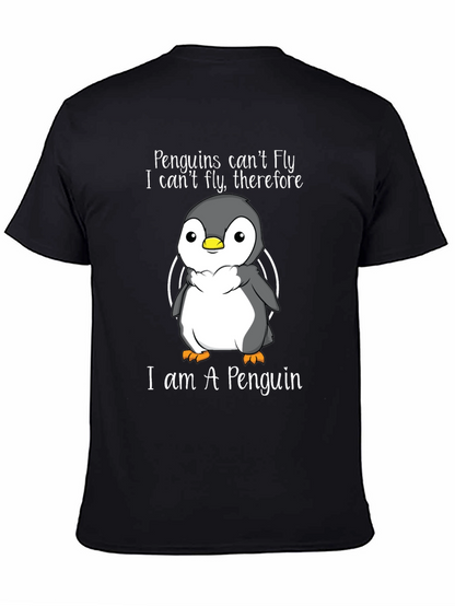 Penguin T-Shirt - Penguins Cant Fly Graphic Tee