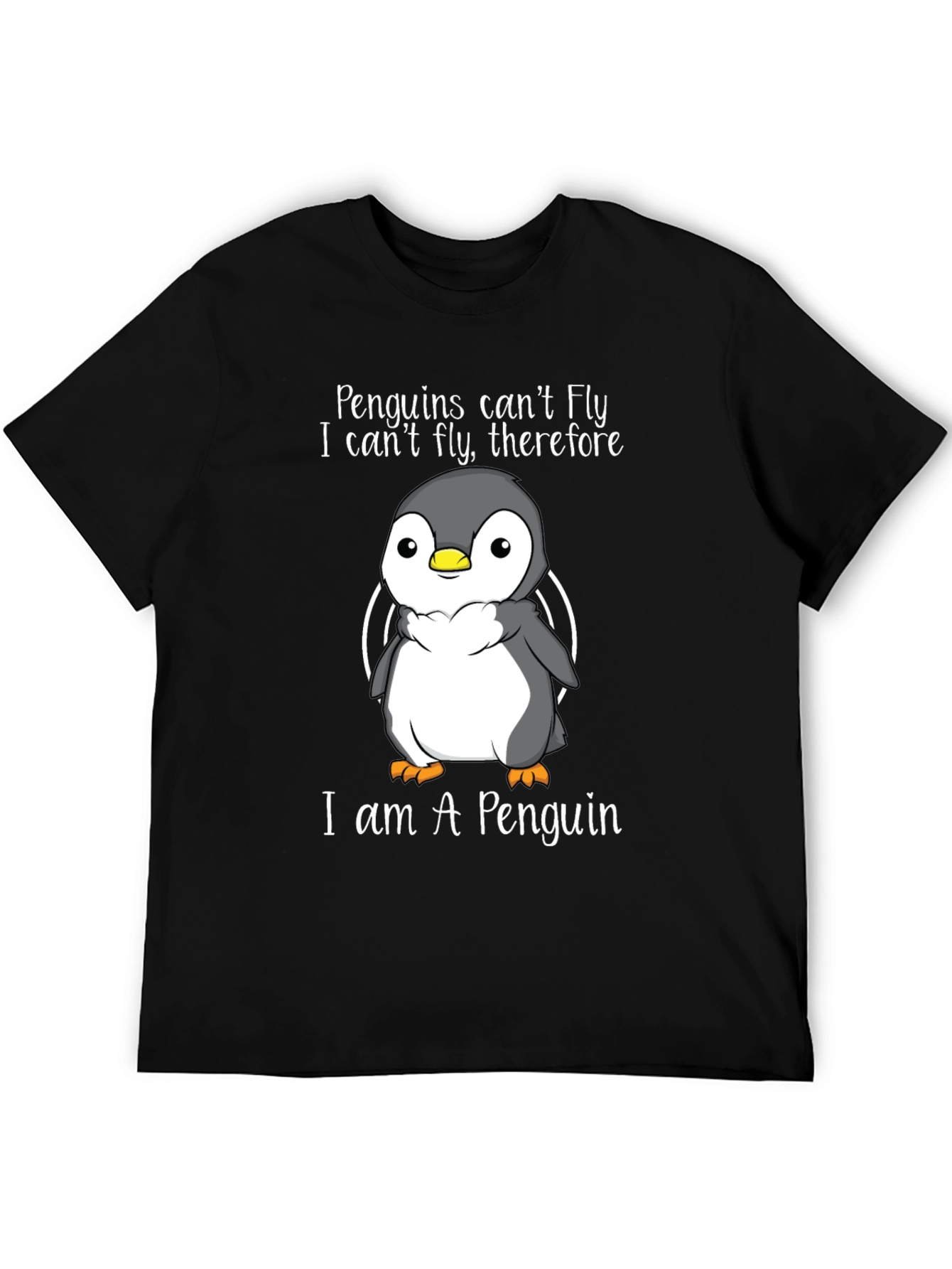 Penguin T-Shirt - Penguins Cant Fly Graphic Tee