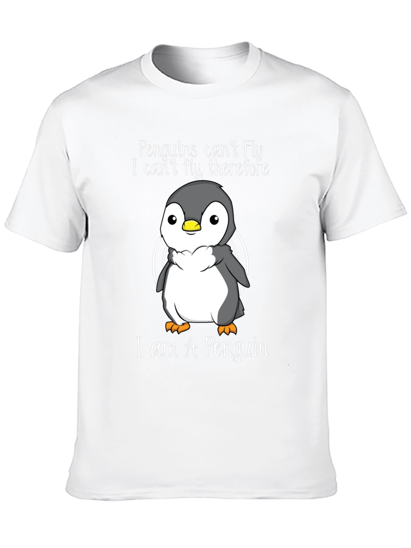 Penguin T-Shirt - Penguins Cant Fly Graphic Tee