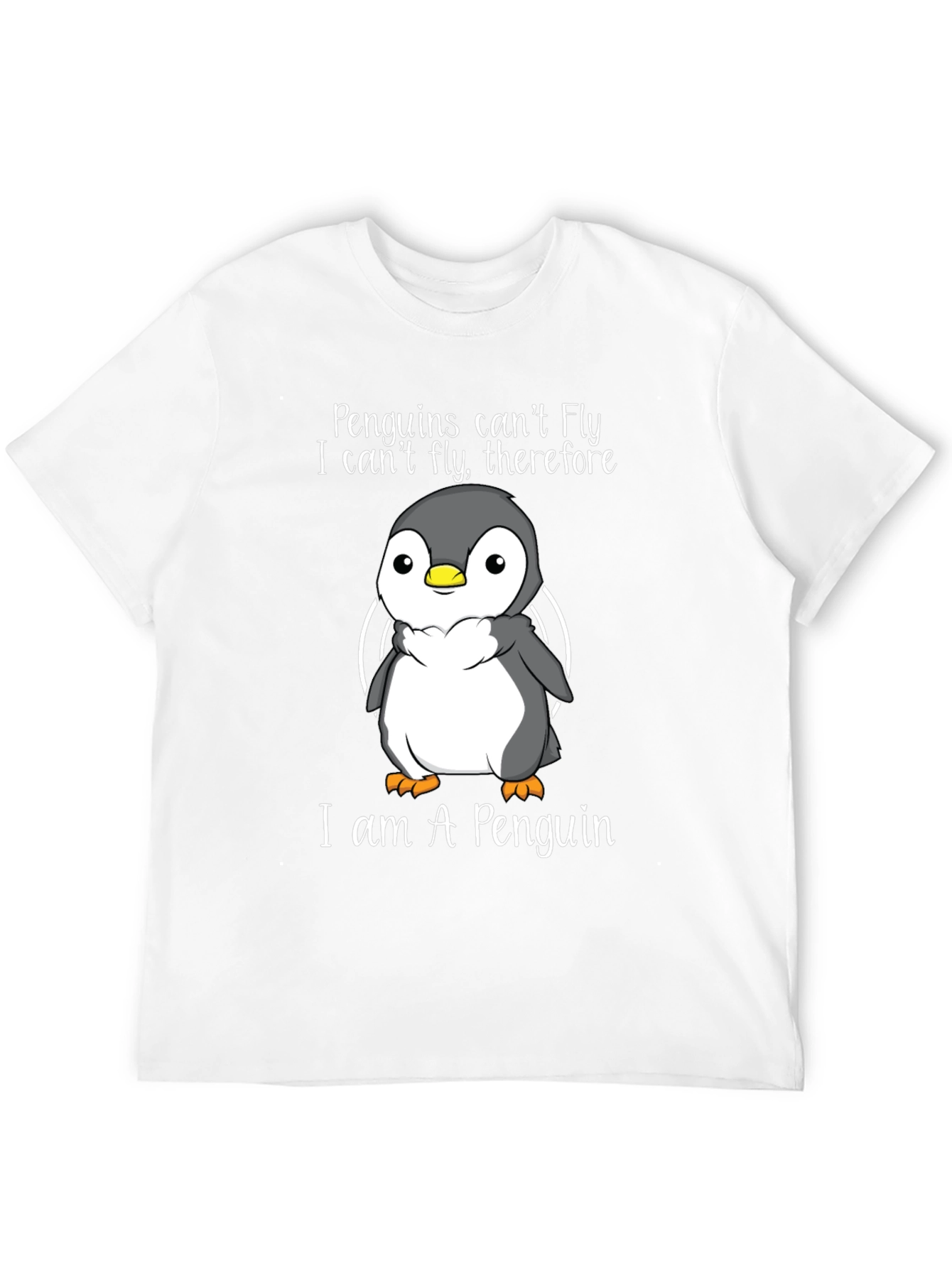 Penguin T-Shirt - Penguins Cant Fly Graphic Tee