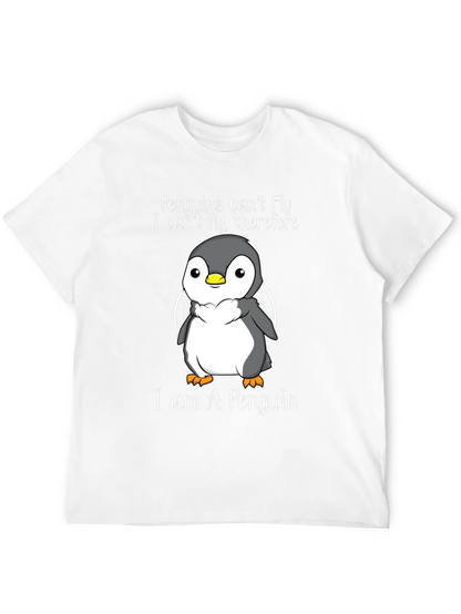 Penguin T-Shirt - Penguins Cant Fly Graphic Tee