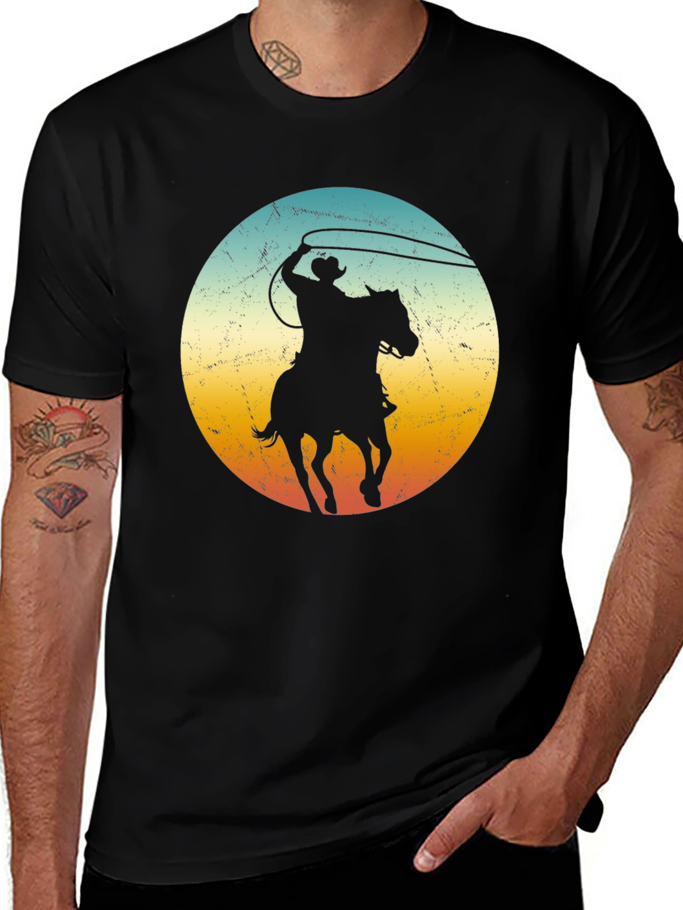 Cowboy Silhouette Graphic Tee