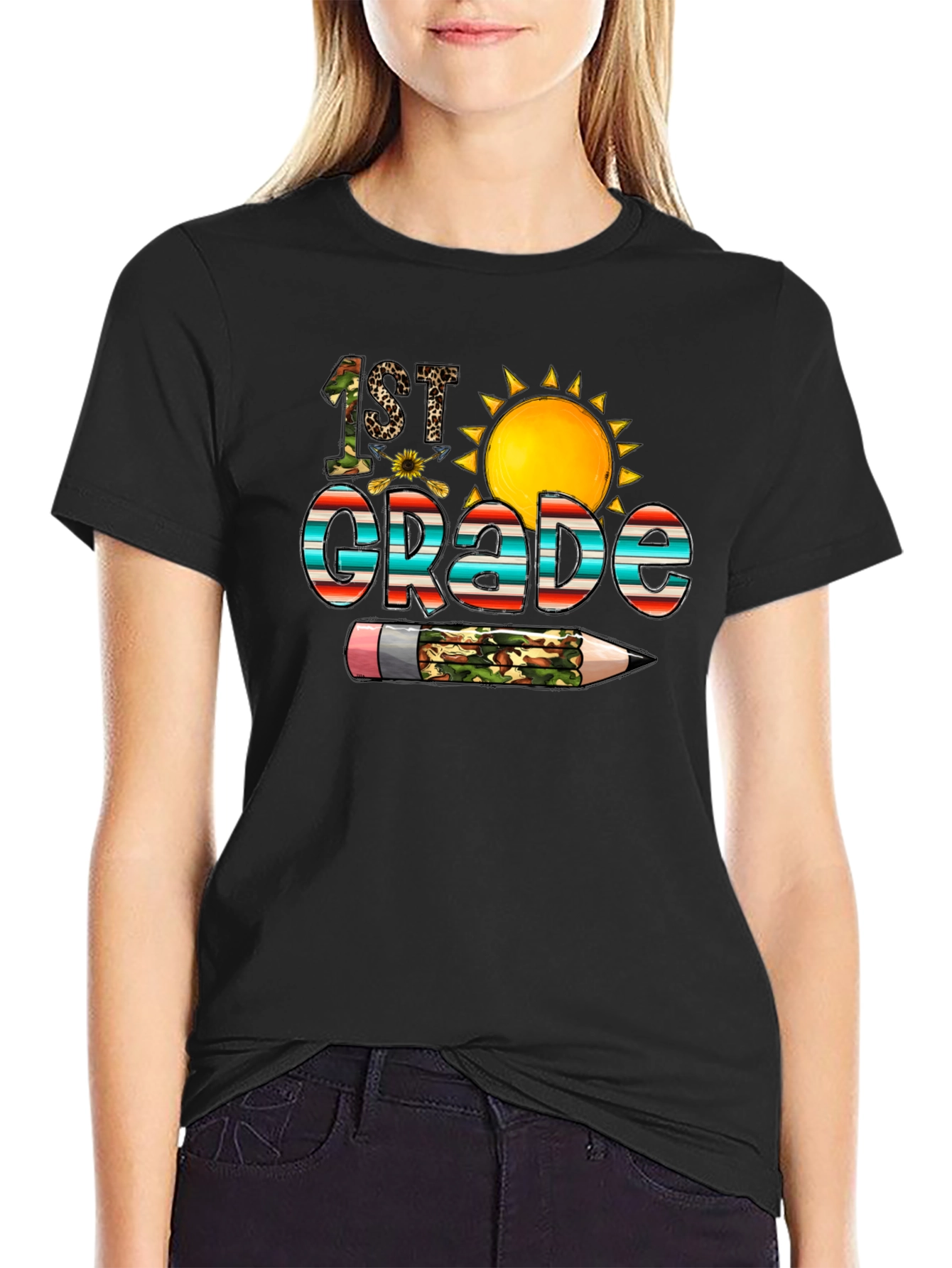 1st Grade T-Shirt Back to School Teacher Student
