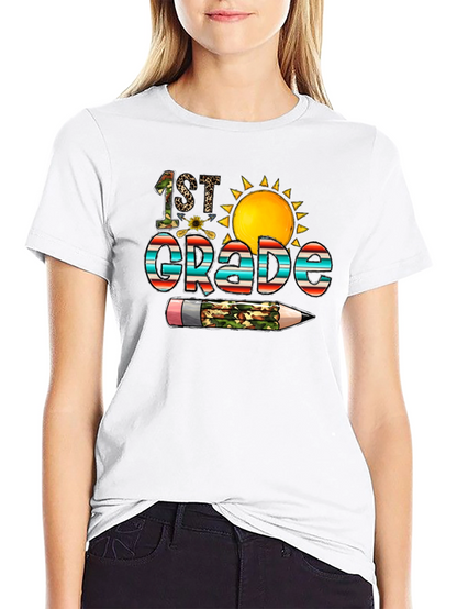 1st Grade T-Shirt Back to School Teacher Student