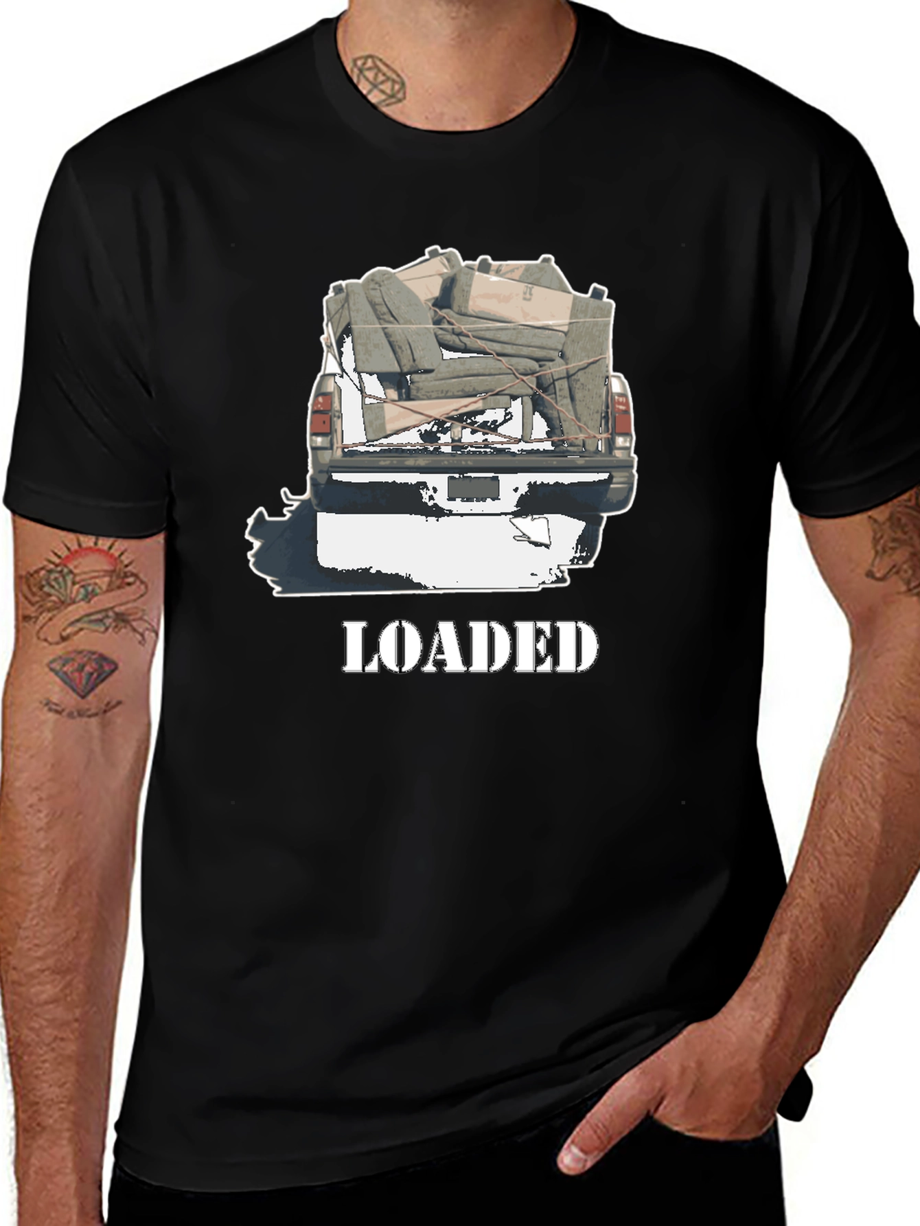 Loaded Truck Graphic T-Shirt