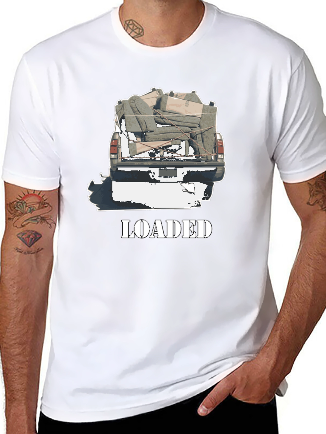 Loaded Truck Graphic T-Shirt