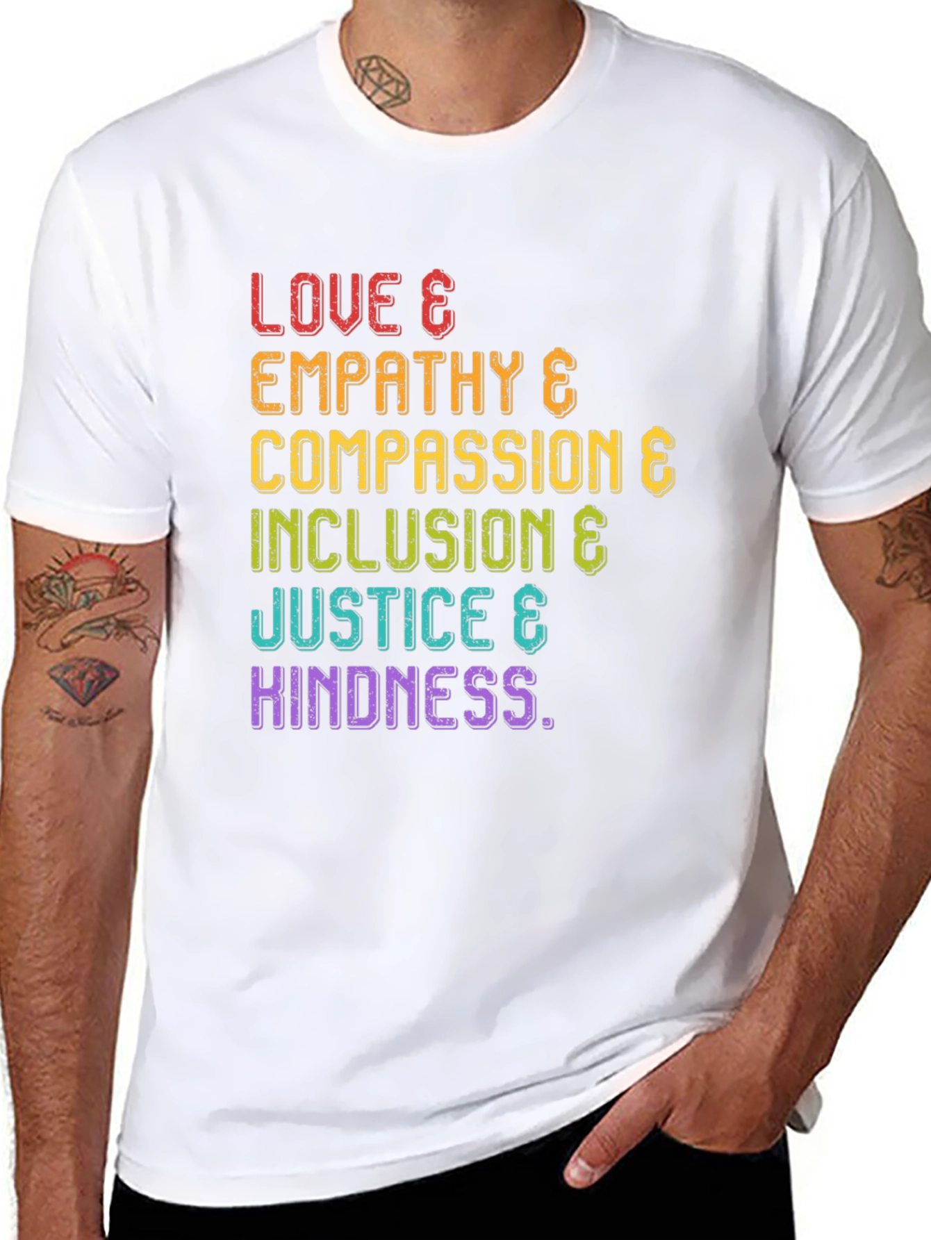 Love Empathy Compassion Inclusion & Justice T-Shirt
