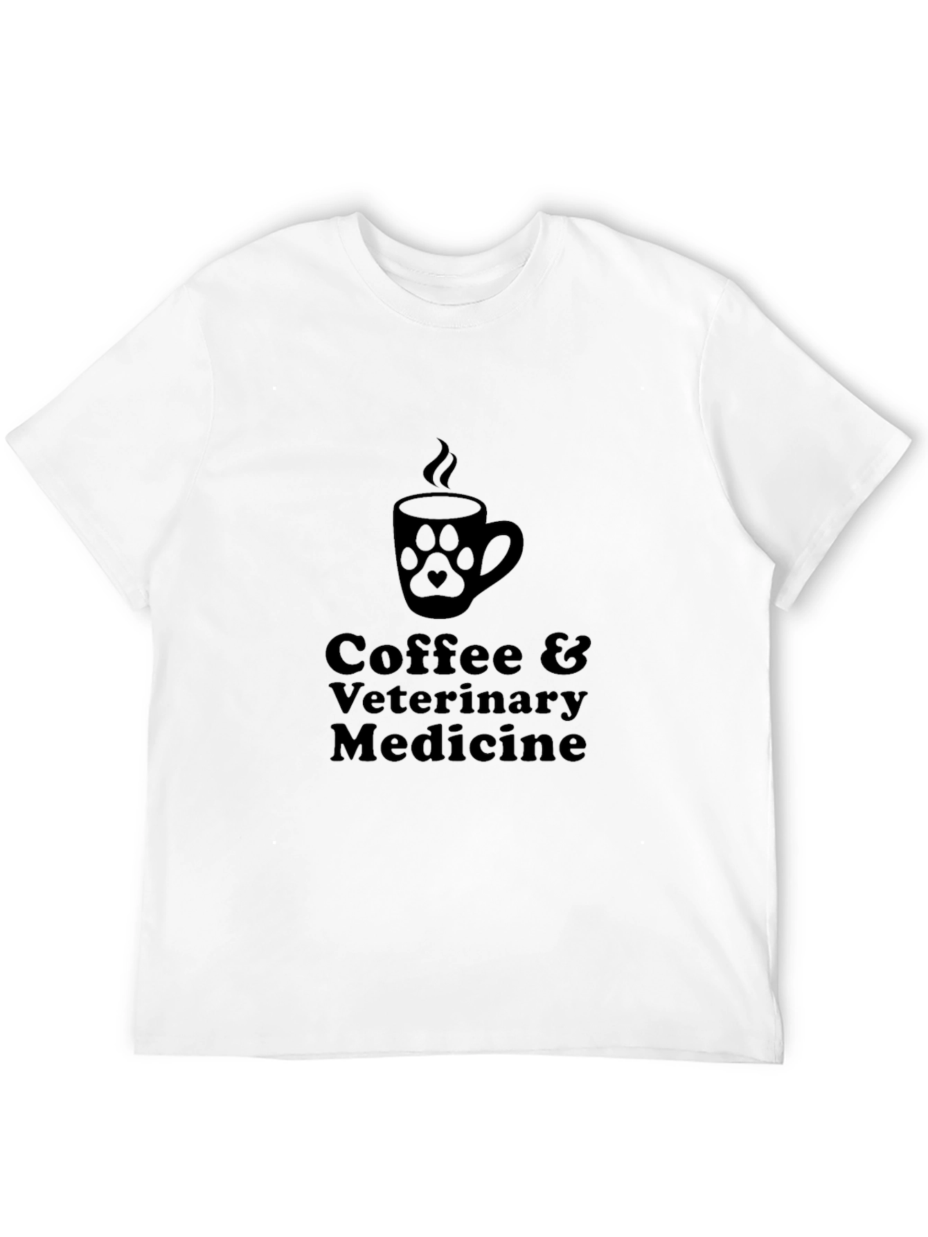 Coffee & Veterinary Medicine Black T-Shirt
