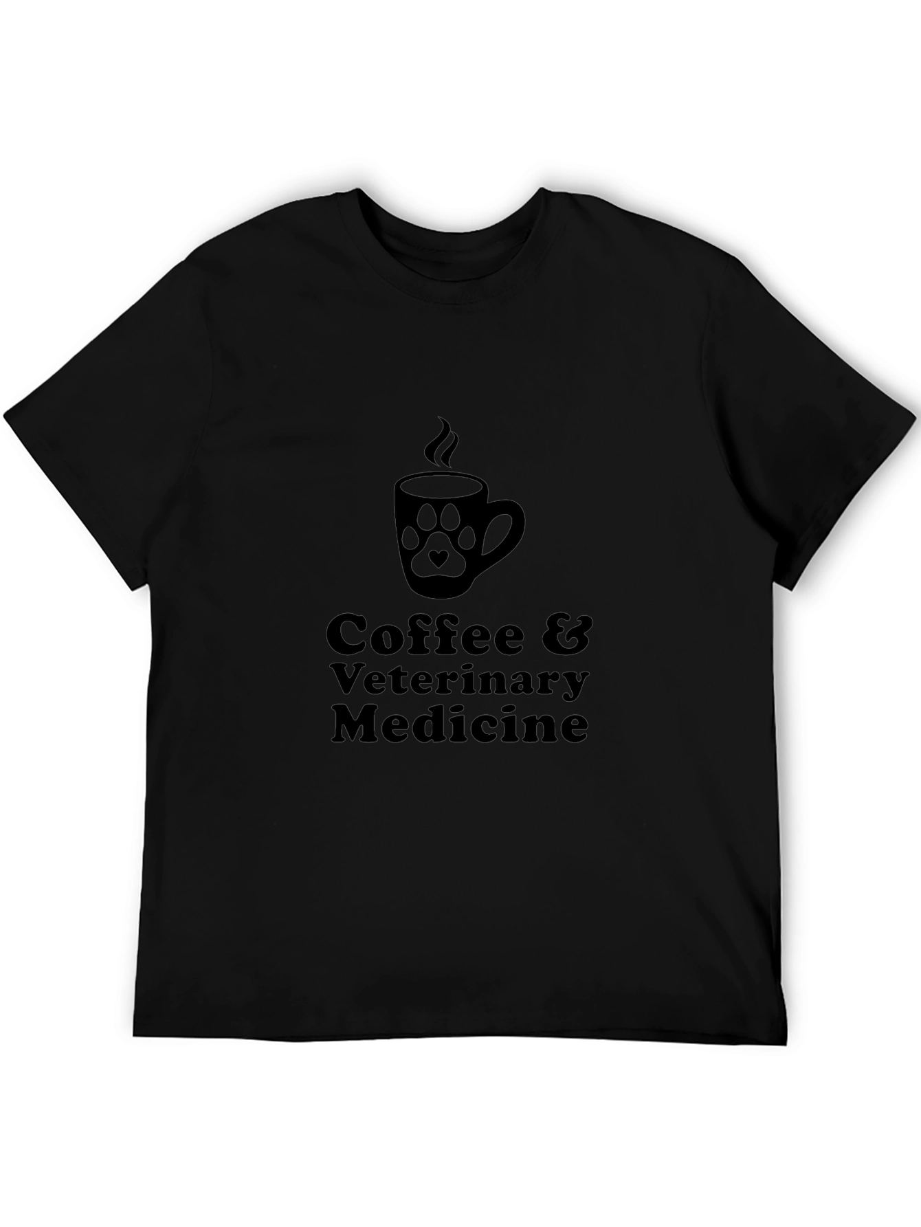 Coffee & Veterinary Medicine Black T-Shirt
