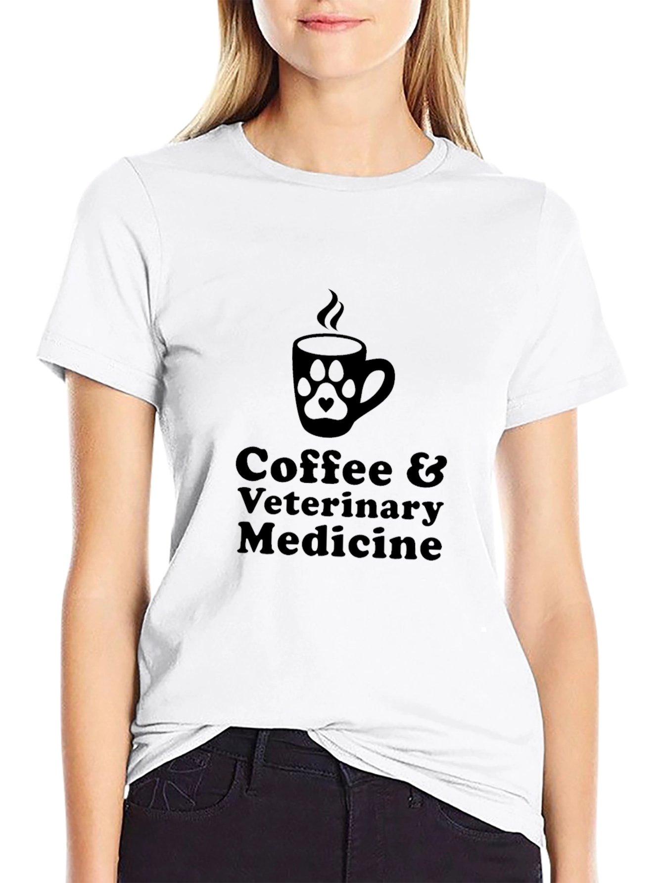 Coffee & Veterinary Medicine Black T-Shirt
