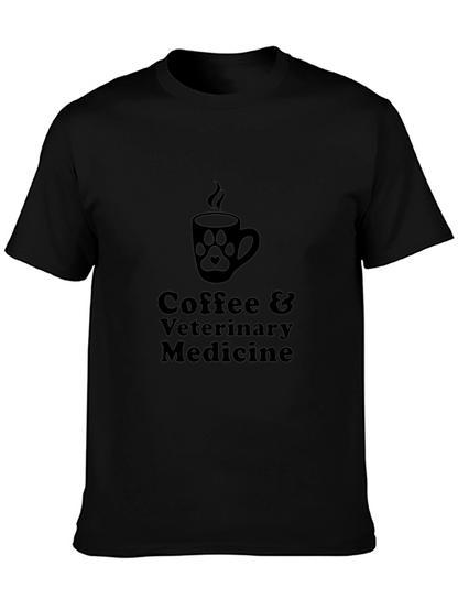 Coffee & Veterinary Medicine Black T-Shirt