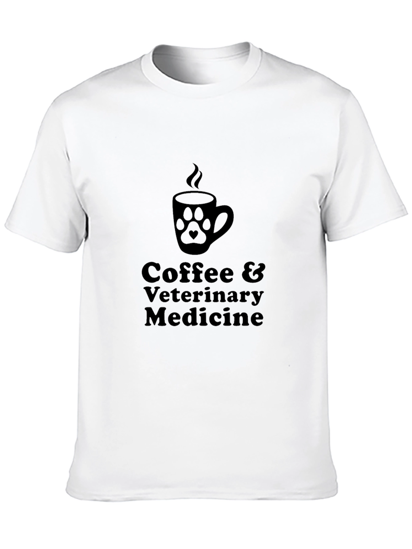 Coffee & Veterinary Medicine Black T-Shirt