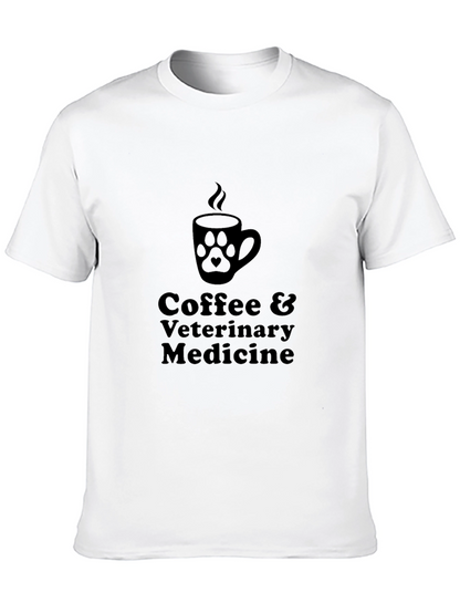 Coffee & Veterinary Medicine Black T-Shirt