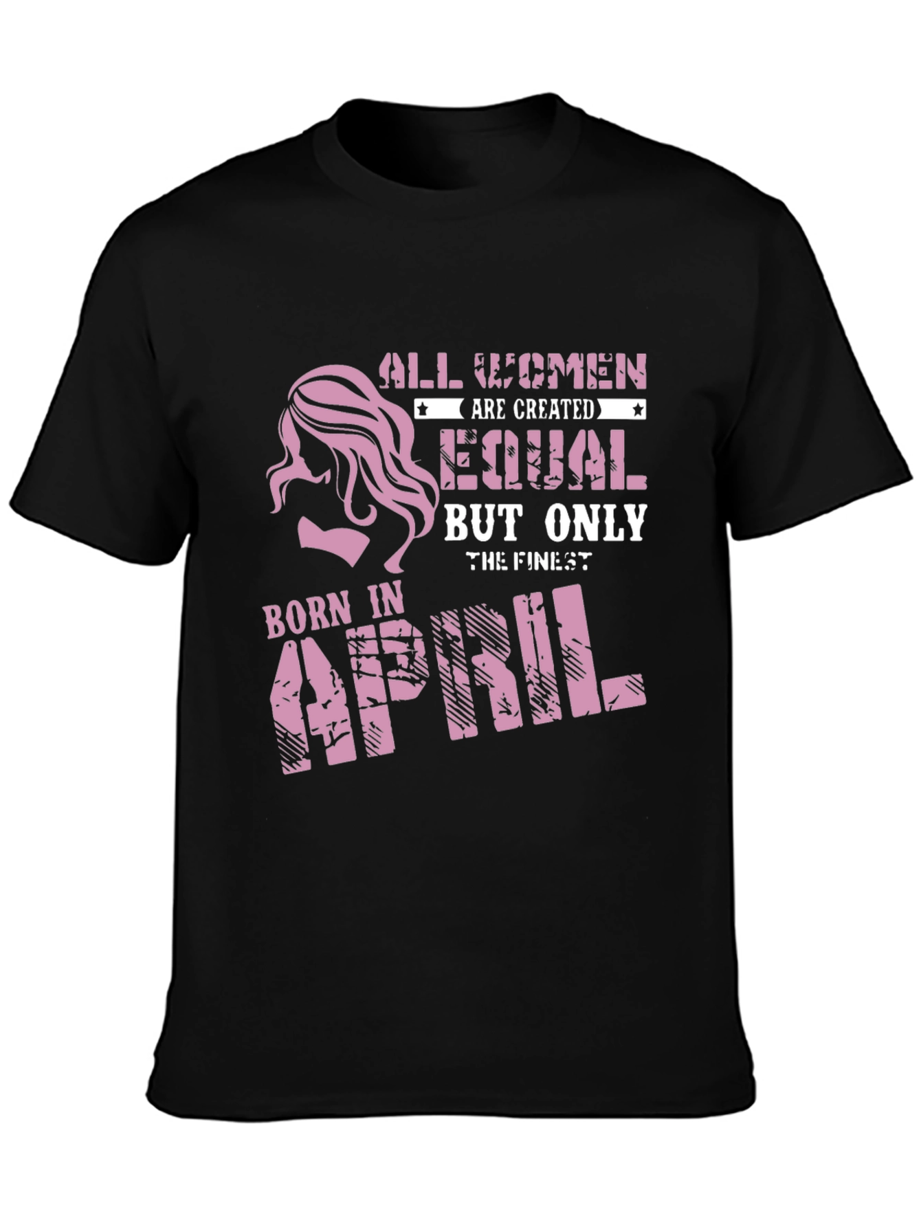Born In April Womens T-Shirt