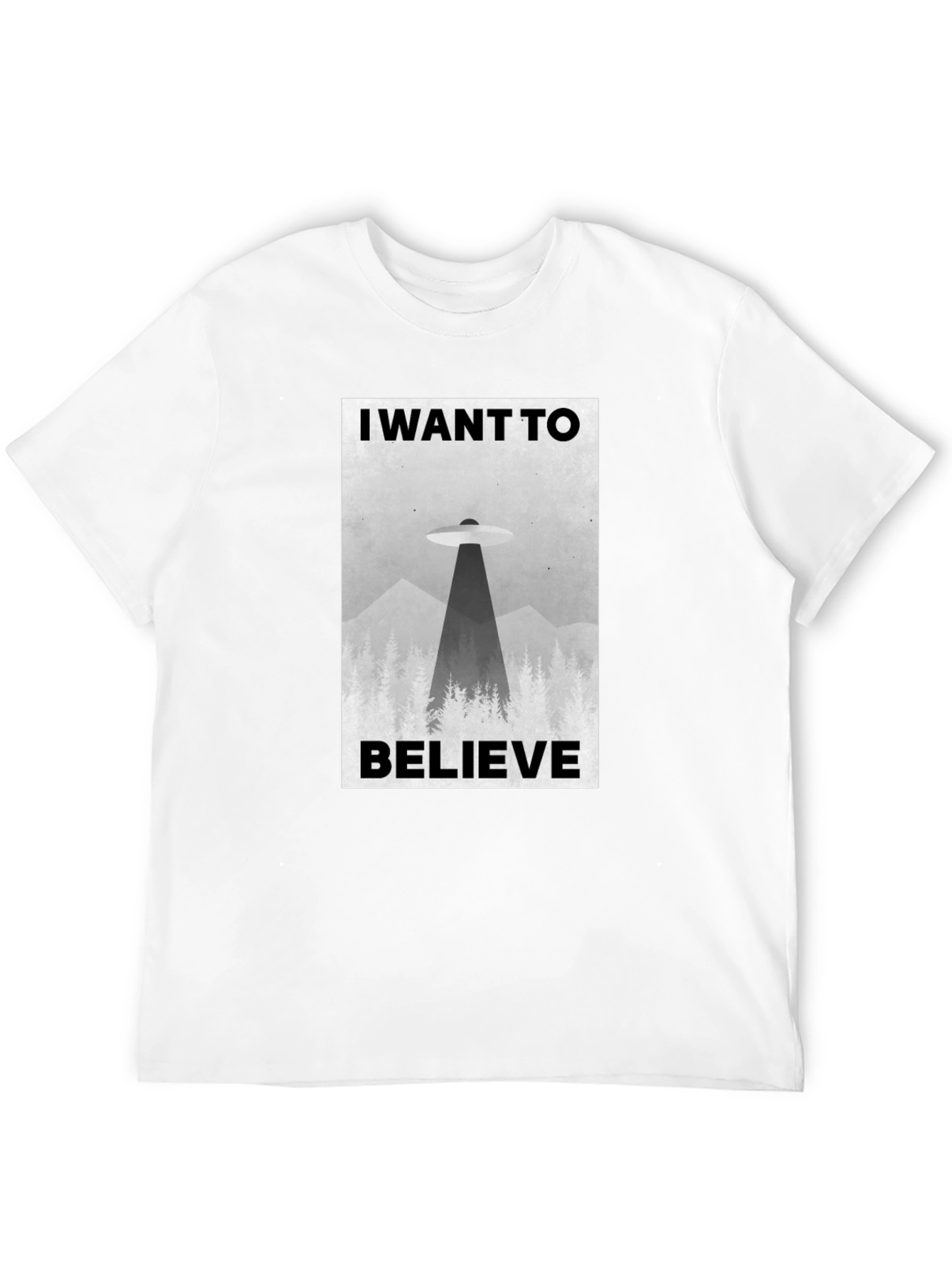 I Want to Believe UFO Graphic T-Shirt