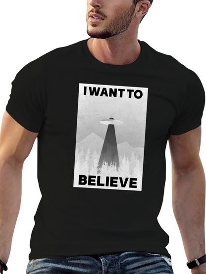 I Want to Believe UFO Graphic T-Shirt