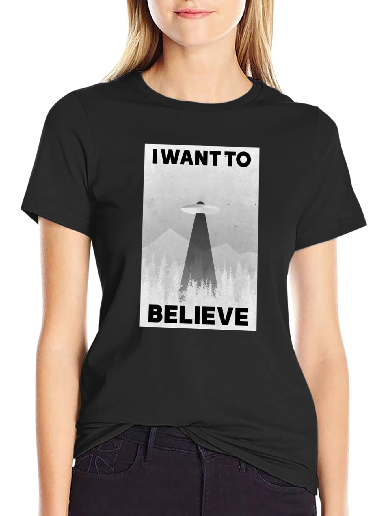 I Want to Believe UFO Graphic T-Shirt