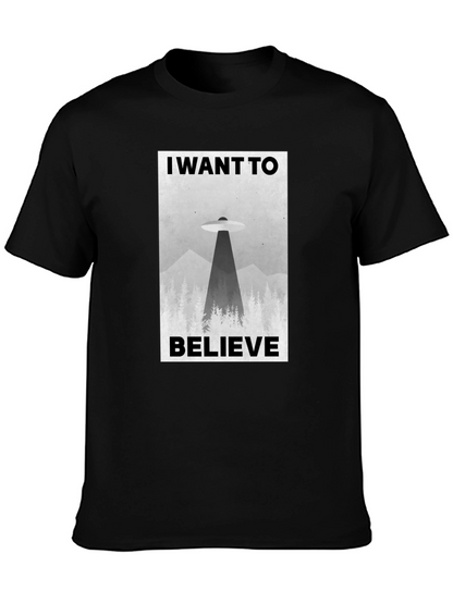 I Want to Believe UFO Graphic T-Shirt