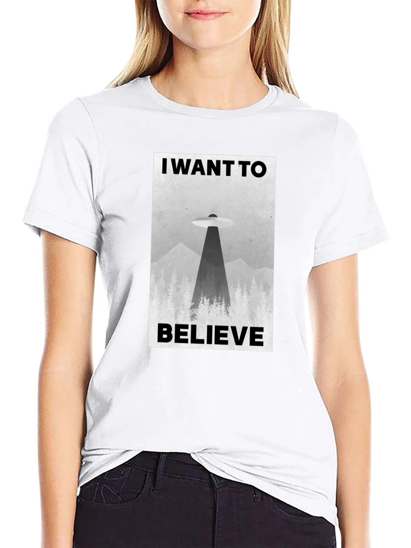 I Want to Believe UFO Graphic T-Shirt