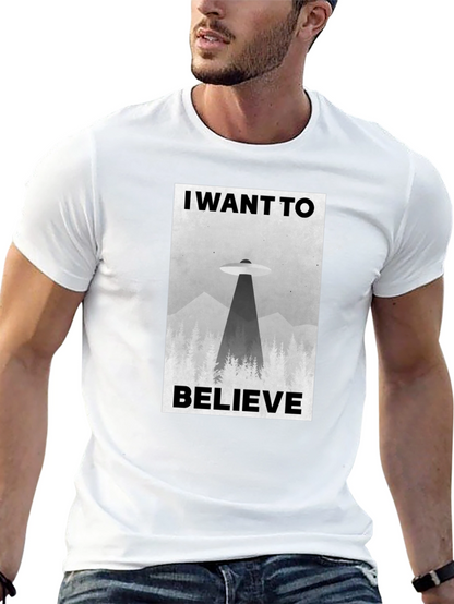 I Want to Believe UFO Graphic T-Shirt